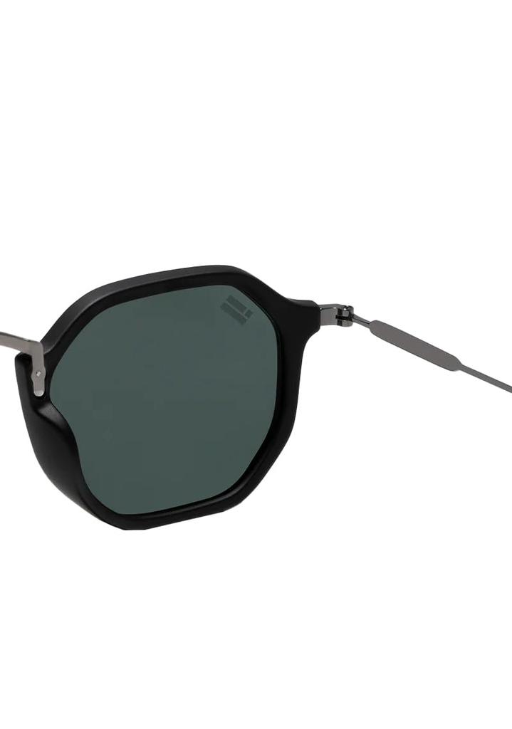 Dee Franklin Roller HEX Matte Sunglasses, Black/Black, DFSU090003-BLAC