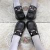College Style Cute Little Leather Shoes Japanese Platform JK Uniform Shoes Summer Non-slip One-pedal Shallow Mouth Lolita Shoes Women