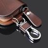Brown Leather Cover Auto Car Remote Key Fob Case Bag Fob Bag