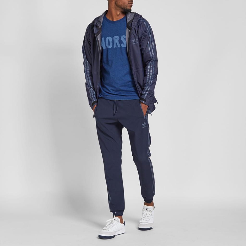 Adidas Originals Logo Print Lace-Up Retro Sports Cuffed Casual Pants Men Bottoms Legend-Ink AZ1453