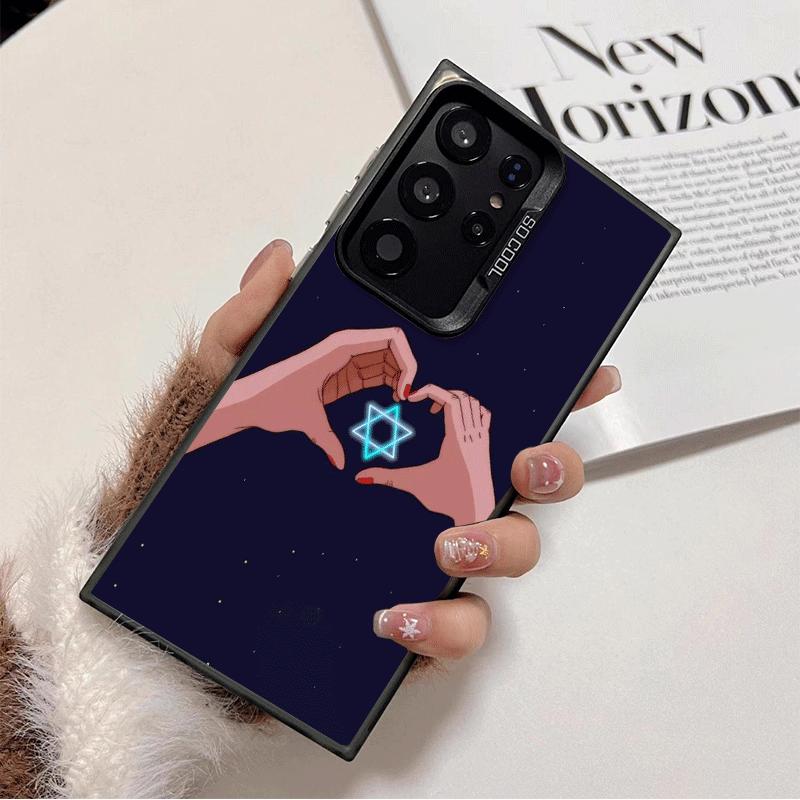 David Jewish Star Symbol Shockproof Phone Case for Samsung Galaxy S26 Edge S25 Ultra S24 FE S23 Plus S21 Cover Anti Fall Fundas