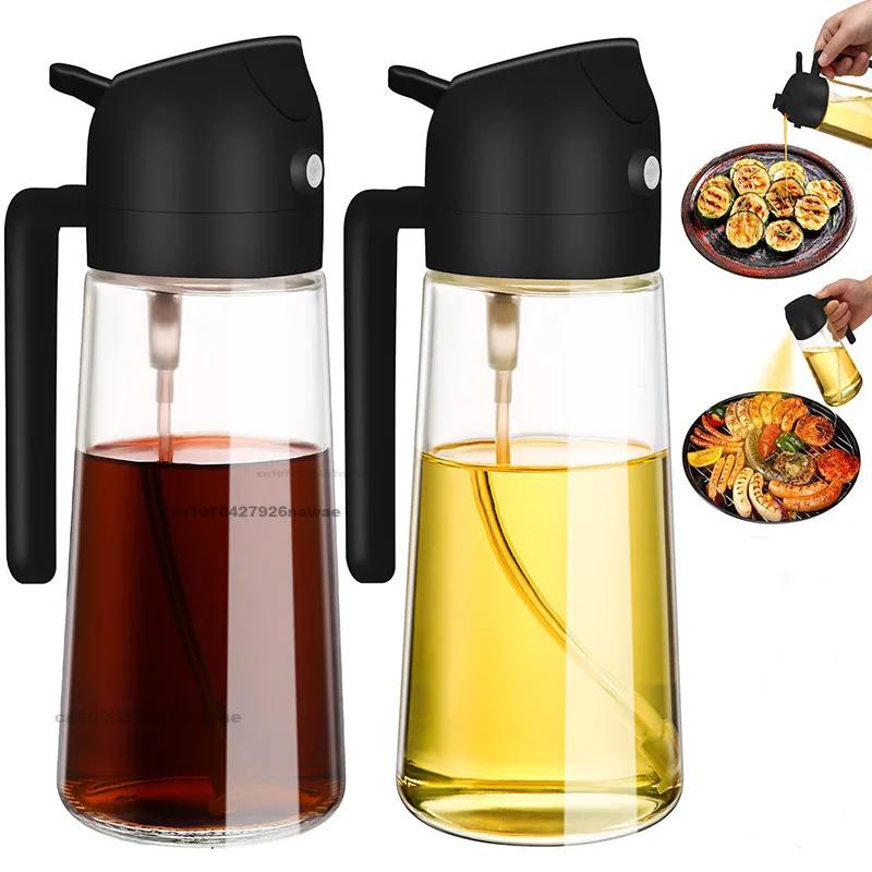 Bouteille Pulvérisateur d'Huile Pulvérisateur Huilier de Cuisine Distributeur d'Huile en Spray Olive Ustensiles de Cuisine Shaker à Sel Vaporisateur Huilier pour Camping BBQ