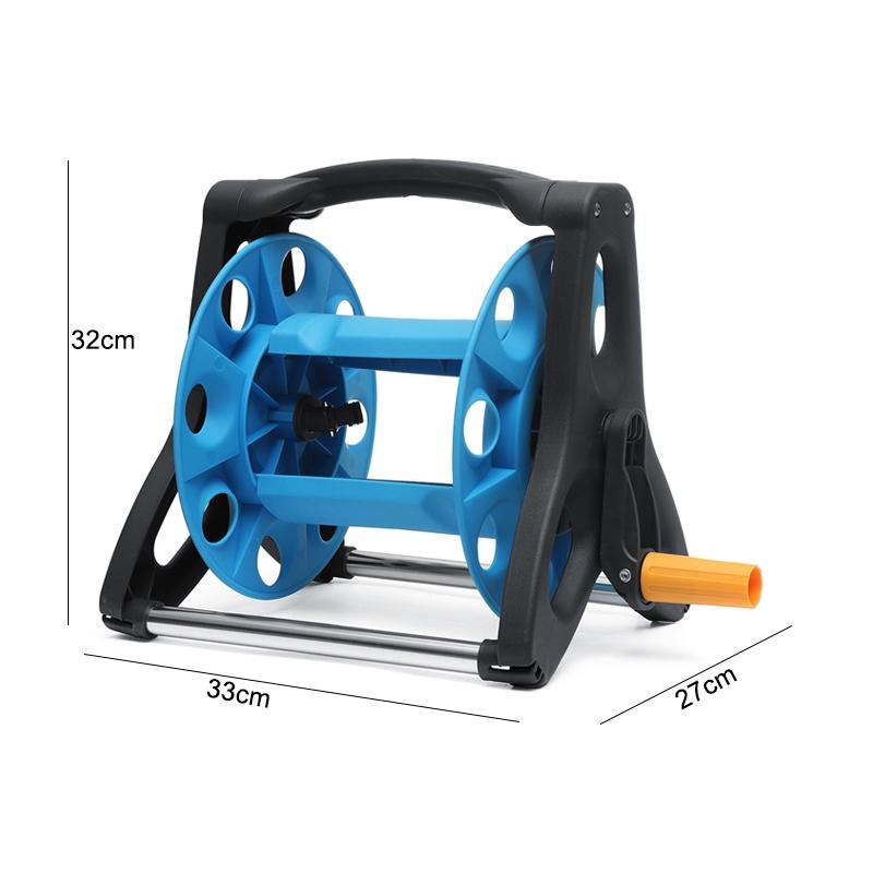 Garden Portable Water Hose Reel Holder 25M Hose Reel Watering Hose Pipe Clip For Household Irrigation Tool and Wash car blue