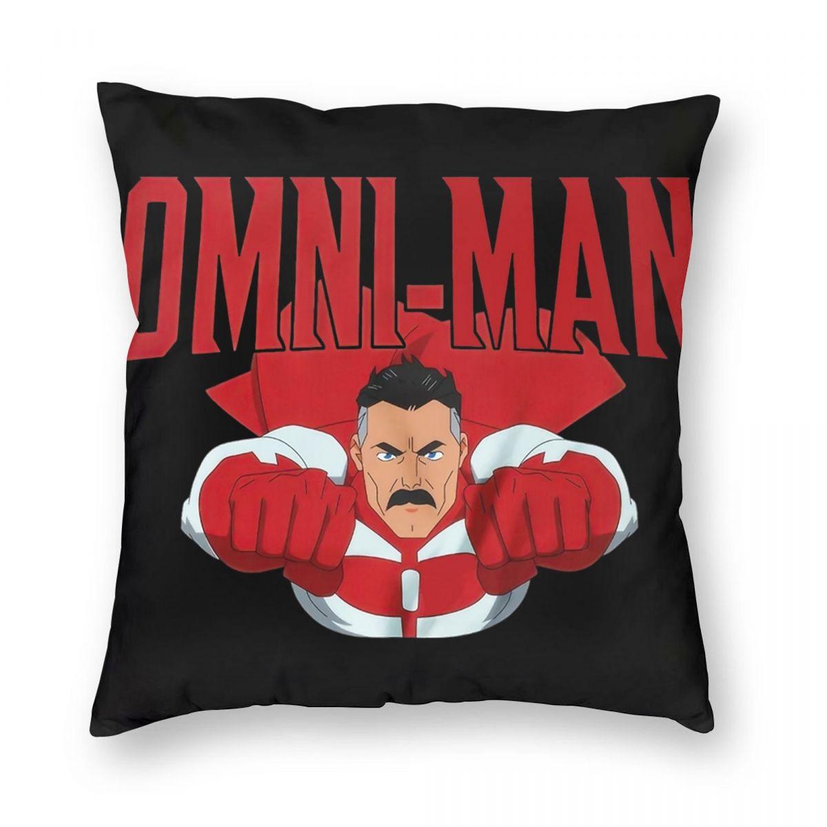 

Invincible Super Omni-Man Pillowcase Printing Polyester Cushion Cover Decorations Pillow Case Cover Home Square 40X40cm 12x12Inch