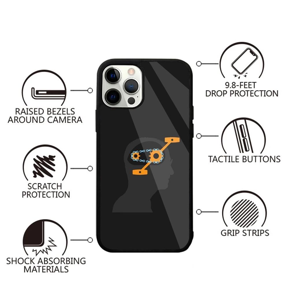BIKE Cycling Art Phone Case For iPhone 16,15,14,13,12,11,Plus,Pro,Max,Mini Magsafe Magnetic Wireless Charging