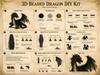 3D Bead DIY Dragon Bead Set, Creative Kit for Jewelry Making, Beading Supplies for Adults and Teens, Gift for Beaders