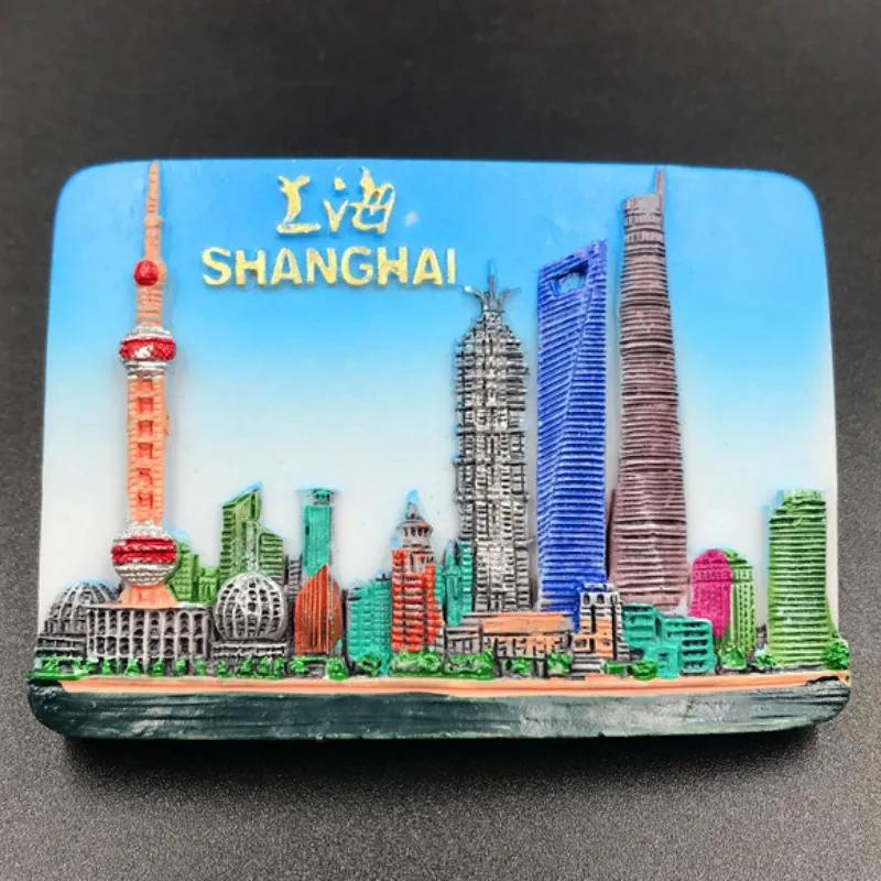Shanghai Fridge Magnets Beijing Travelling Souvenirs Home Decor China Fridge Stickers Christmas Gifts Message Board Stickers