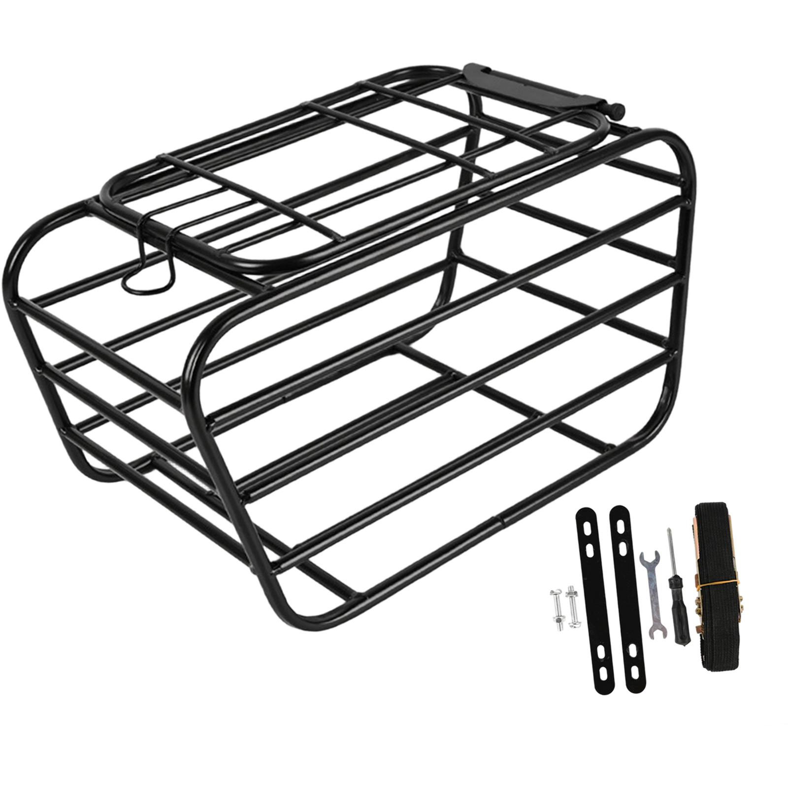 

Bike Rear Basket Stable Bicycle Basket with Waterproof Liner Bag for Outdoor Travel Carrying Groceries Pets Bikes Daily Commutes