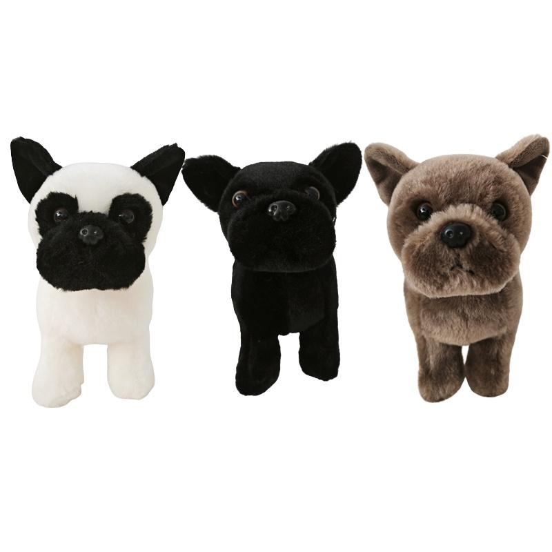 Cute Bull Terrier Plush Toy For Kids Soft And Cuddly Stuffed Animal Pet Doll Stock)