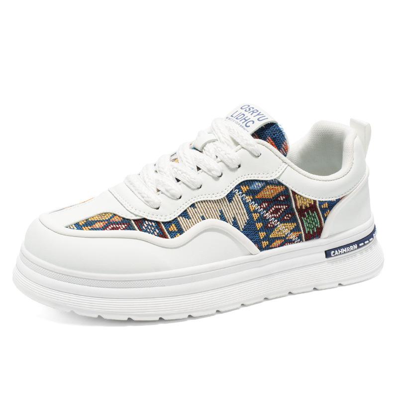 

Trend little white shoes men s spring and autumn cloth breathable low-top platform shoes new men s casual fashion board shoes men 44