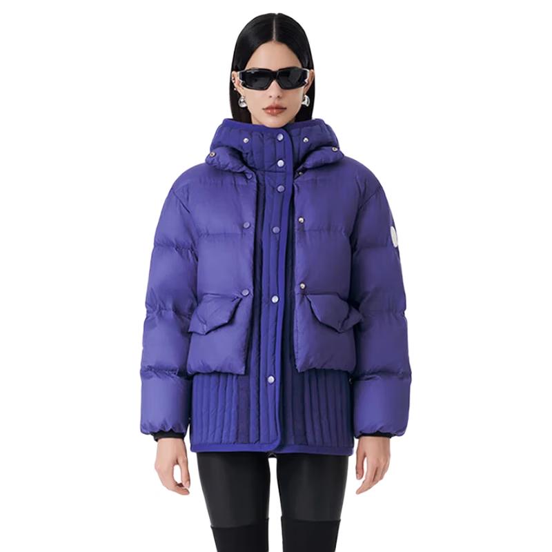 Jinyujie Women's 90% Goose Down Short Puffer Jacket