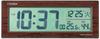 RHYTHM CITIZEN Wecker mit Temperatur und Luftfeuchtigkeit R195 Uhr, Funkgesteuert, Display, Braun, 8RZ195-023