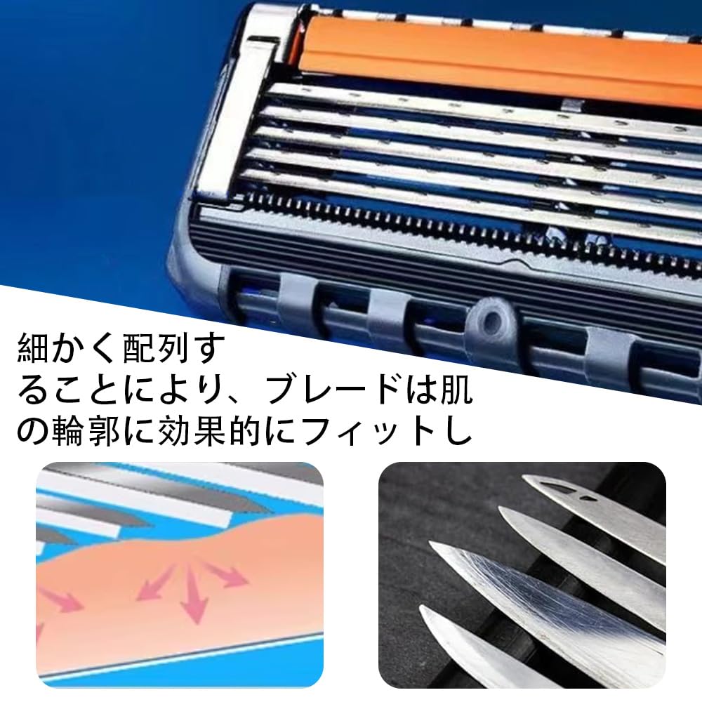 XINTONG Gillette ProGlide Fusion Replacement Blades razor compatible with Gillette ProGlide Fusion (12-pack) - 5-blade blades, razors.