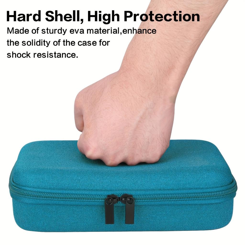 3-Layer Large Capacity EVA Hard Shell Storage Case Portable Travel Electronic Organizer with Mesh Pockets for Power Banks Phones