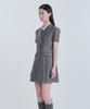 Mausolleum [Select Length] Jenn Half-Sleeve Suit Jacket Dress - Grey