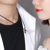 Necklace - YWEI - 2 Pieces - Silver - Minimalist - Magnetic Lovers