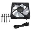 Hydraulic Bearing Case Fan 120mm PWM Intelligent Temperature Control 5V 1500RPM ARGB Case Cooler Fan for PC Black