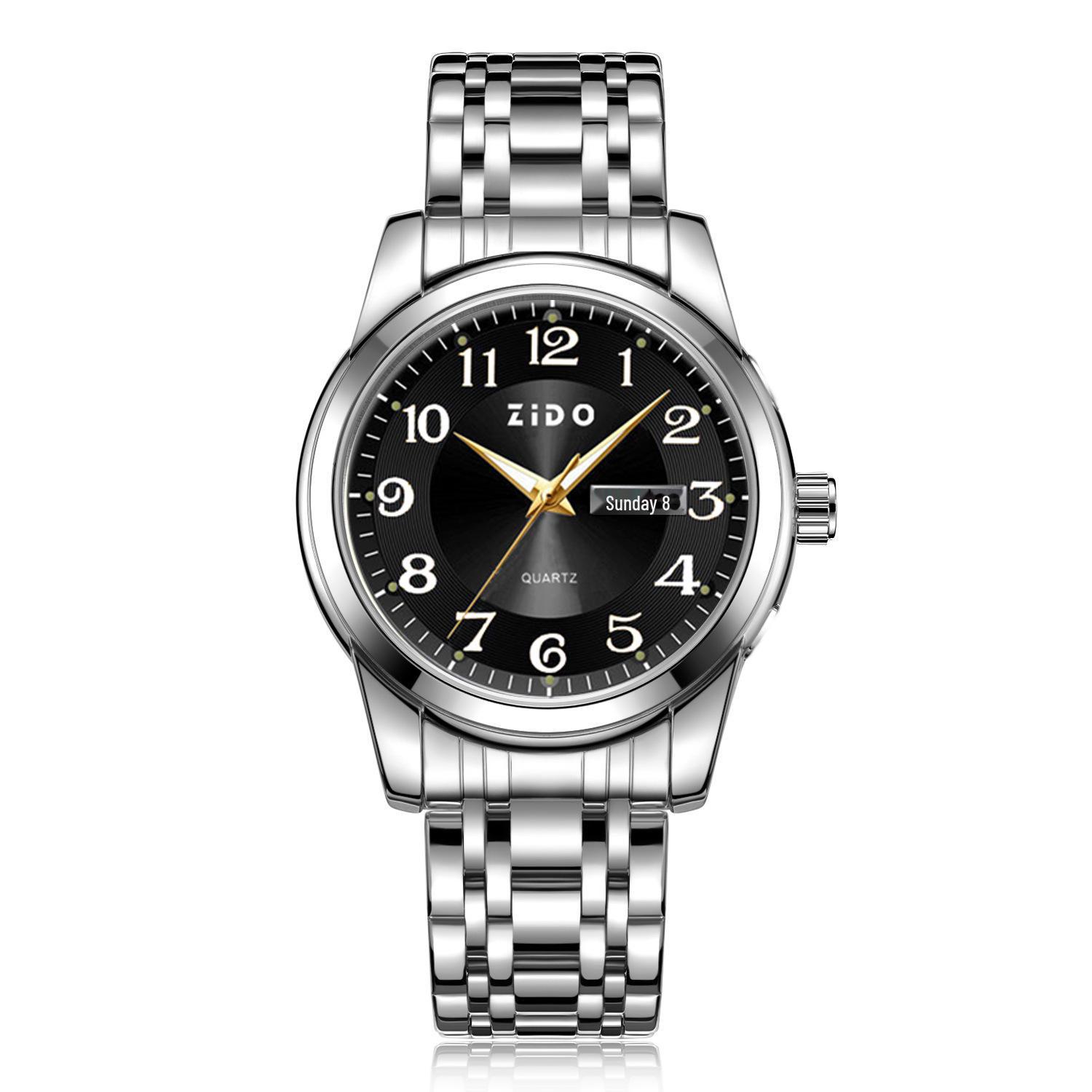 

Zido роскошные кварцевые водонепроницаемые мужские часы с крупными цифрами для пожилых людей Watch Only