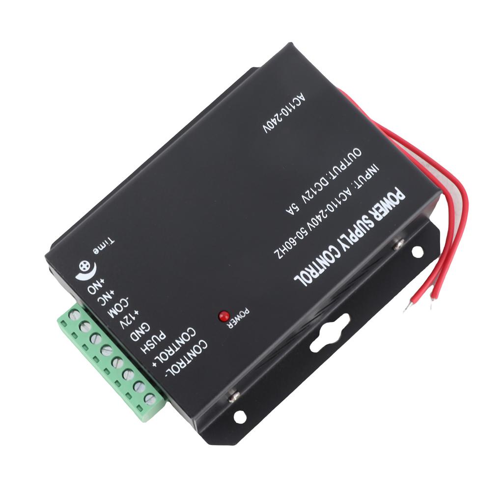 12V 5A Door Entrance Guard System Access Control Power Supply Black 100 260V