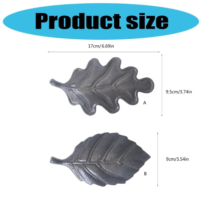 Sturdy Iron Waved Shaped Leaf Designs Door Stoppers Windproof Decorative Holders Accessory for Home Office Garage