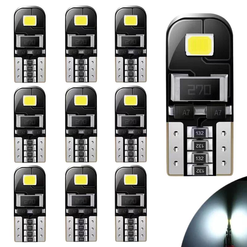 10Pcs W5W T10 Led Canbus No Error Bulb Car Interior Light 194 Led Signal Lamp For Car Light Reading Light Signal Lamp