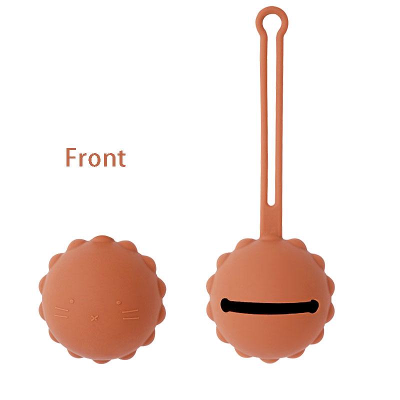 Silicone Nipple Storage Bag For Newborns Food Grade Personalized Kids Pacifier Holder Portable Bear Shape Nipple Case Attachment
