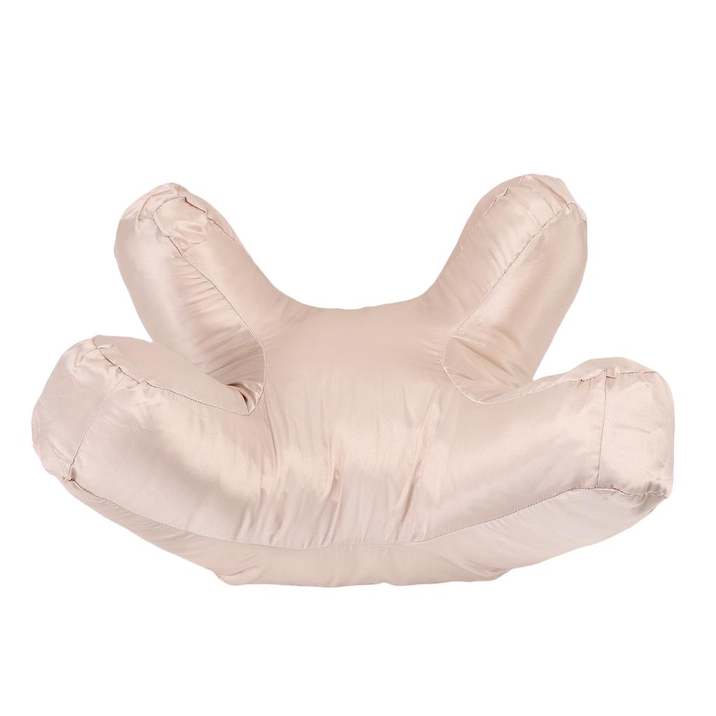 Comfortable Face Pillow Lightweight Soft Supportive Face Down Pillow for Back Side Stomach Sleeping Cotton Gold