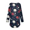Women's  Loose Casual Flower Printed Round Neck Long Sleeved T Shirt Top Pullover Long Sleeved Sweatshirt