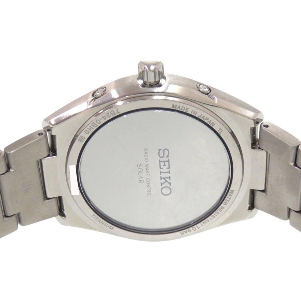 Like New Seiko Brightz SAGZ079 Titanium White Solar Watch White Dial 0774 SEIKO 7B24-0BH0 Radio-Controlled