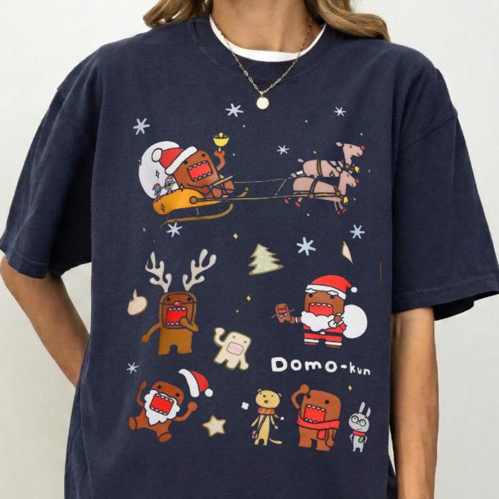 Comfort Colors® Domo Christmas Shirt – Domo Santa Claus Shirt,Y2K Shirt,Harajuku Shirt,Kawaii Shirt,Domo Tshirt S