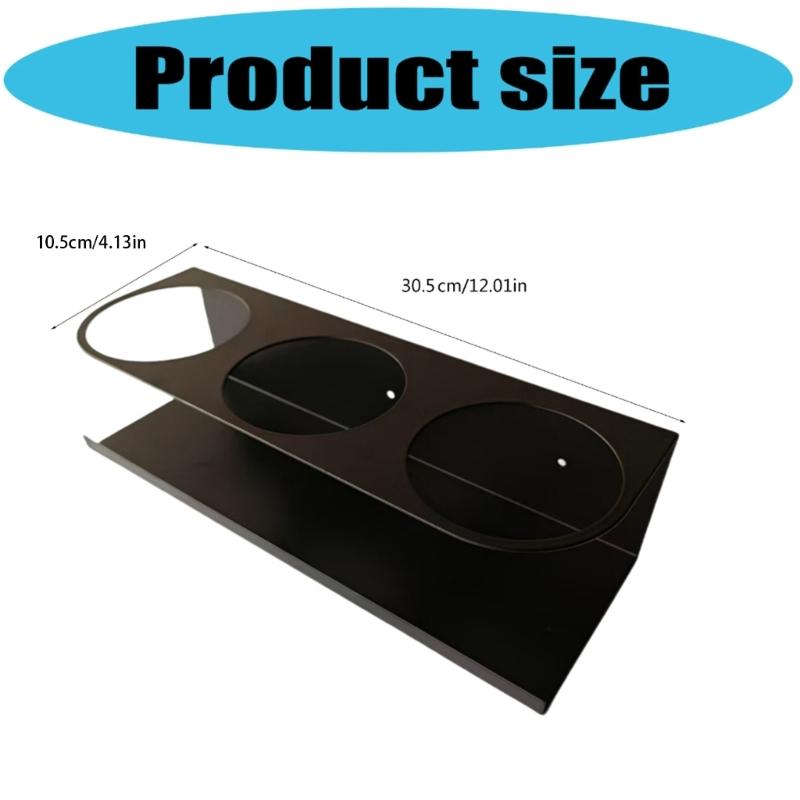 Practical Acrylic Wall Mounted Storage Rack For Water Bottles Cups Kitchen Garage Organization Space Efficient Design