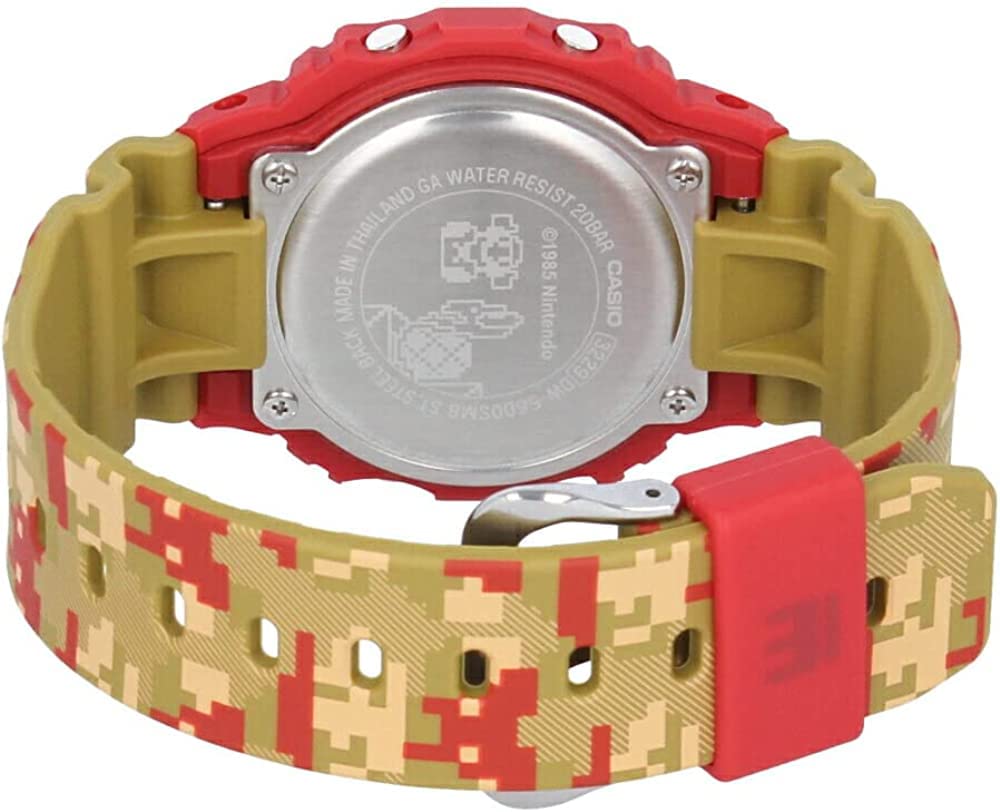 CASIO G-SHOCK SUPER MARIO BROTHERS Collaboration Limited Edition Men's Watch Red Blue DW-5600SMB-4