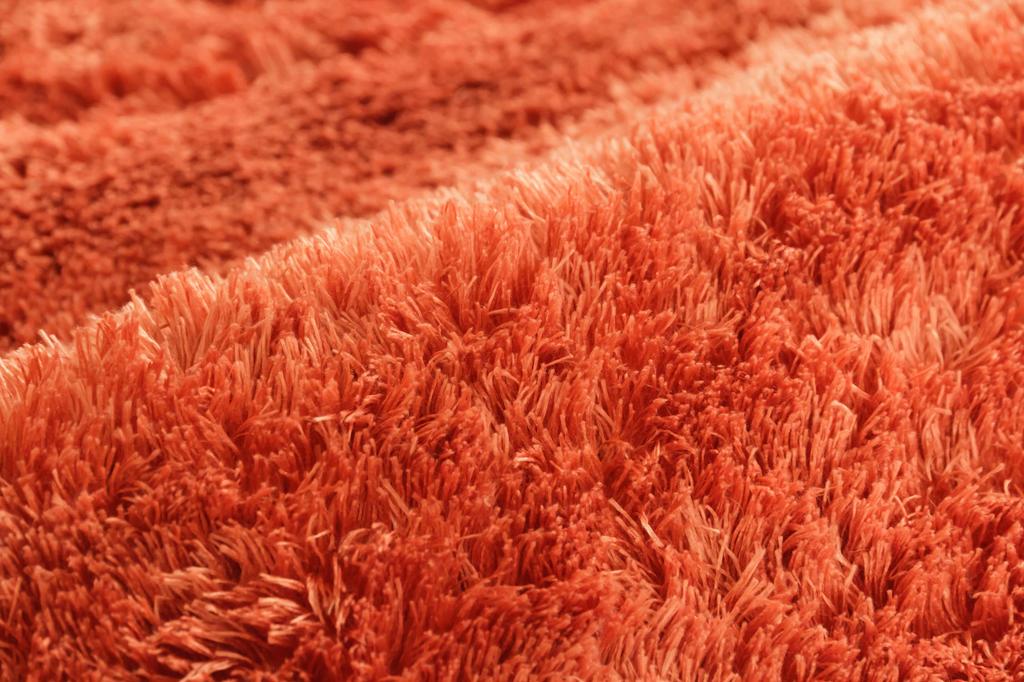 IKEHIKO Rug, 4-Tatami Size, Solid Shaggy Texture, Available In Large Orange, Approx. 200 X 300 Cm, Compatible with Heated Carpets, #3952239