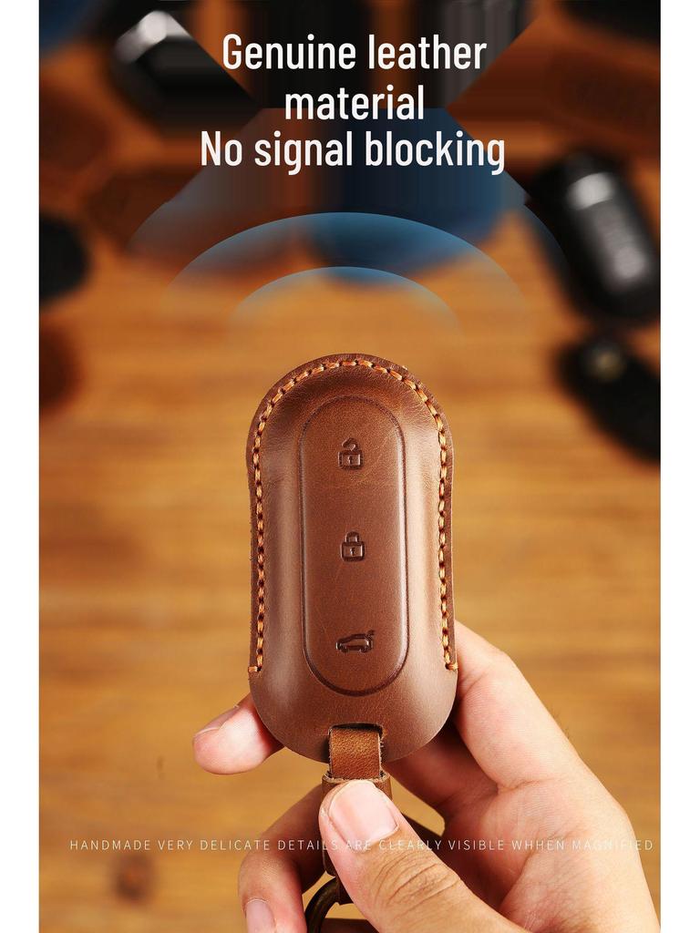 Ideal Genuine Leather Car Key Shell L9 L8 Protective Cover for Men and Women