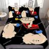 Exquisite 3D The Sailor Wallpaper Cartoon P-Popeyes Digital Printing Bedding Set Duvet Cover Comforter Bed Boys Girls Gift