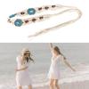 DIY Bohemian Wooden Bead Waist Rope Braided Tassels Belt Ethnic Style Belts