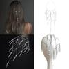 Tassels Headdress for Women Crystal Bohemian Tiaras Wedding Party Accessories Flapper Flapper Roleplaying Hair Jewelry