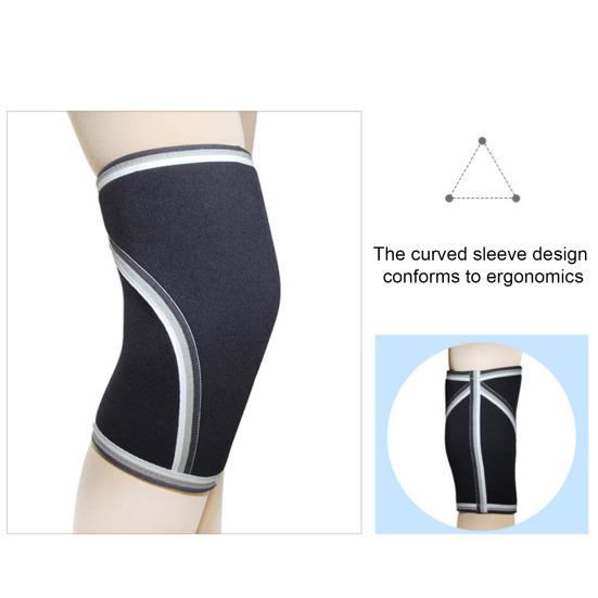 Sports Knee Compression Sleeve, Elastic Breathable Knee Support Brace, Men Women Knee Protector for Deep Crouch, Weightlifting, Basketball