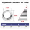 Stainless Steel Angle Beveled Washer 30 Degree Deck Cable Railing Washers