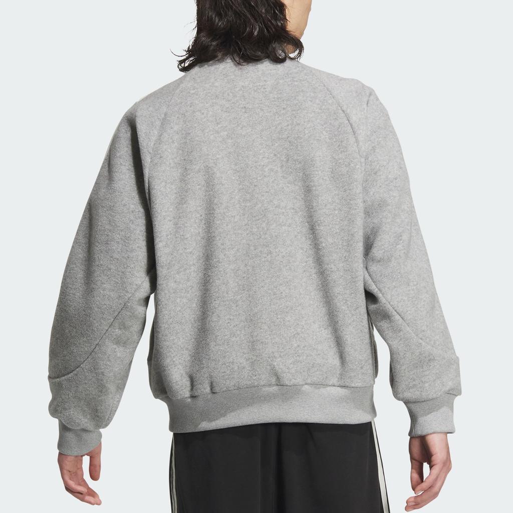 Adidas FW24 Warm Series 3-Stripes Logo Stripe Sports Long Sleeve Jacket Unisex Jacket Pure-Gray JI6639