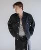Decoroso Dart Washed Denim Trucker Jacket [Raw Black]