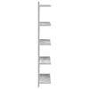 Wall Shelf Concrete Grey 30 X 15 X 100 Cm Engineered Wood