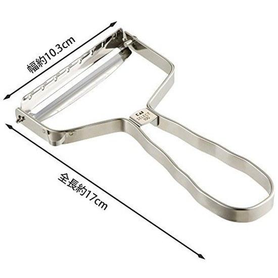 KAI Stainless Wide Peeler T-Type SELECT 100 Made Japan DH3107