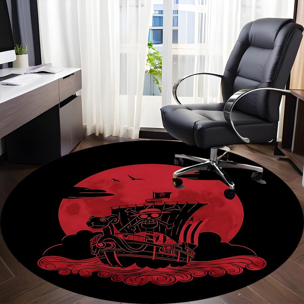 1pc One Piece Office Round Area Rug, Indoor Mat Suitable For Office, Under Office Chairs Bedroom Living Room Home Decor a0908140