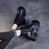 Herbst und Winter neue Plateau Martin Stiefel Damen Leder Britischer Stil klein retro braun Innenhöhe Erhöhung kurze Lederstiefel