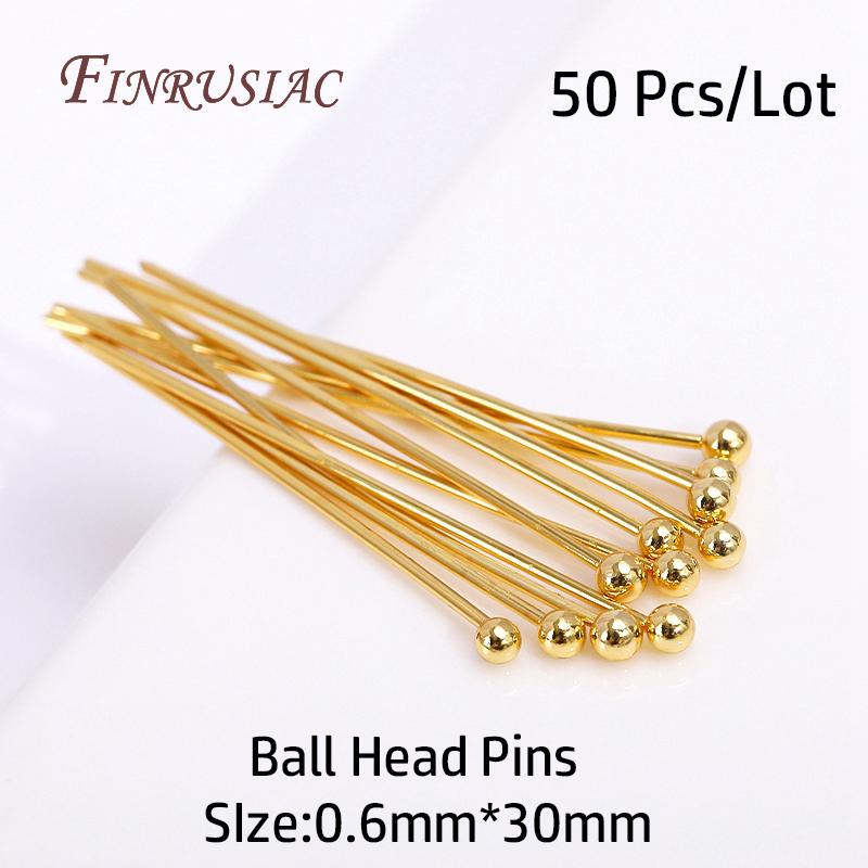 18K Gold Plated Lobster Clasp With Extension Chain,Ball Head Pin,Crimp Beads,Bead Tips,Jump Ring Supplies For Jewelry Wholesale