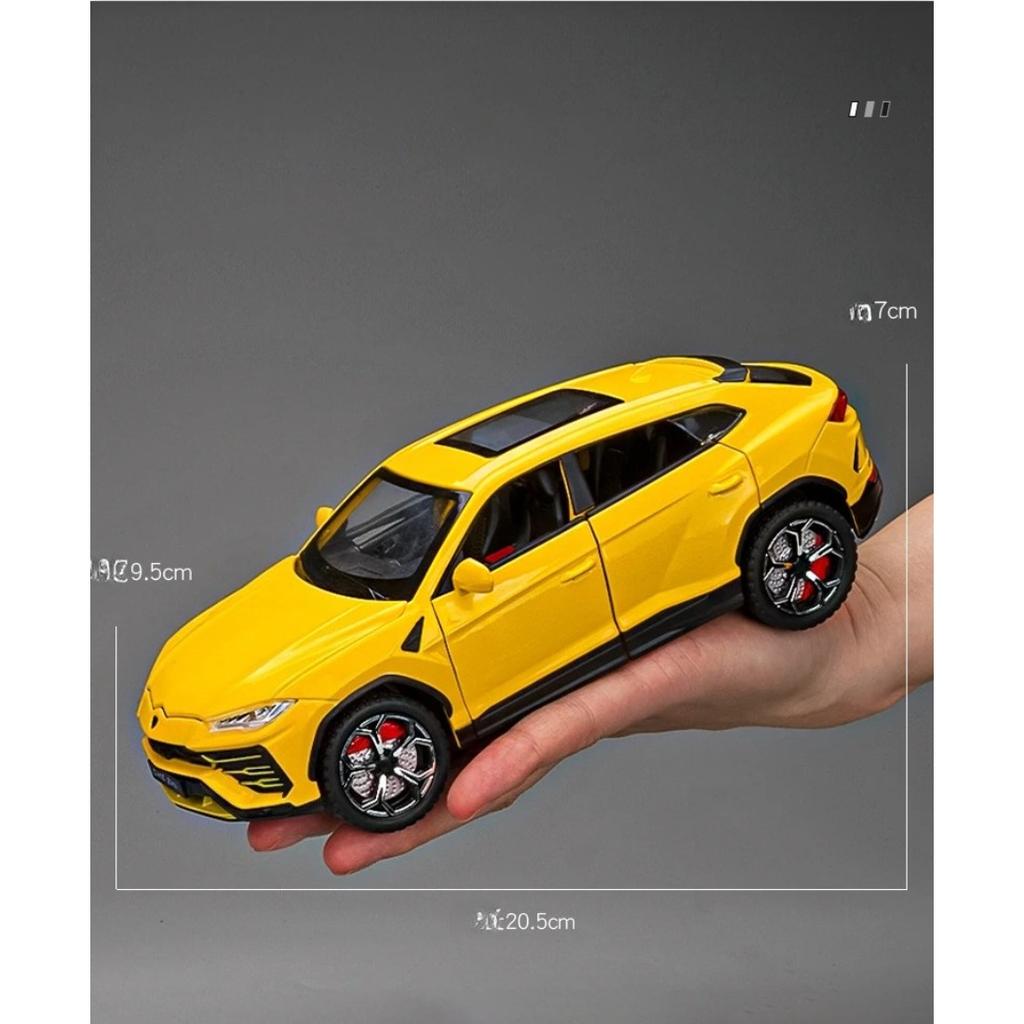 1/24 Lambos URUS Bison SUV Coupe Alloy Car Model Sound and Light Simulation Car Decoration Collection Toy Gift