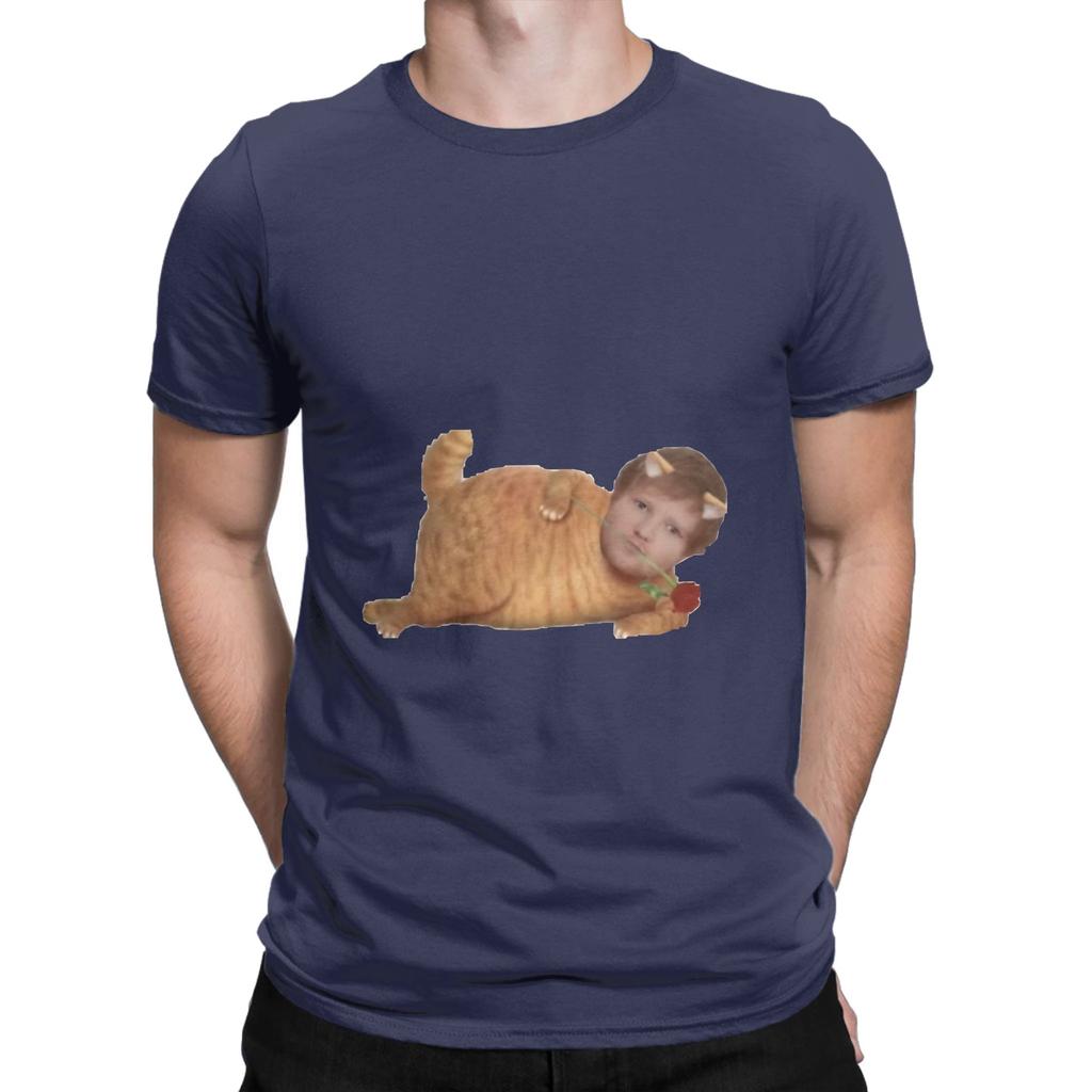 Kitty Ed Novelty 100 Cotton TShirt EEd Sheeran Tops Tees For Unisex
