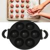 Anti-scald Handle 7-Hole Cake Cooking Pan Aluminum Cake Ball Plate Takoyaki Maker  Breakfast