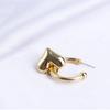 Gold Silver Color Piercing Love Heart Women Stud Earrings Drop Earring Heart Earrings Ear Hoop